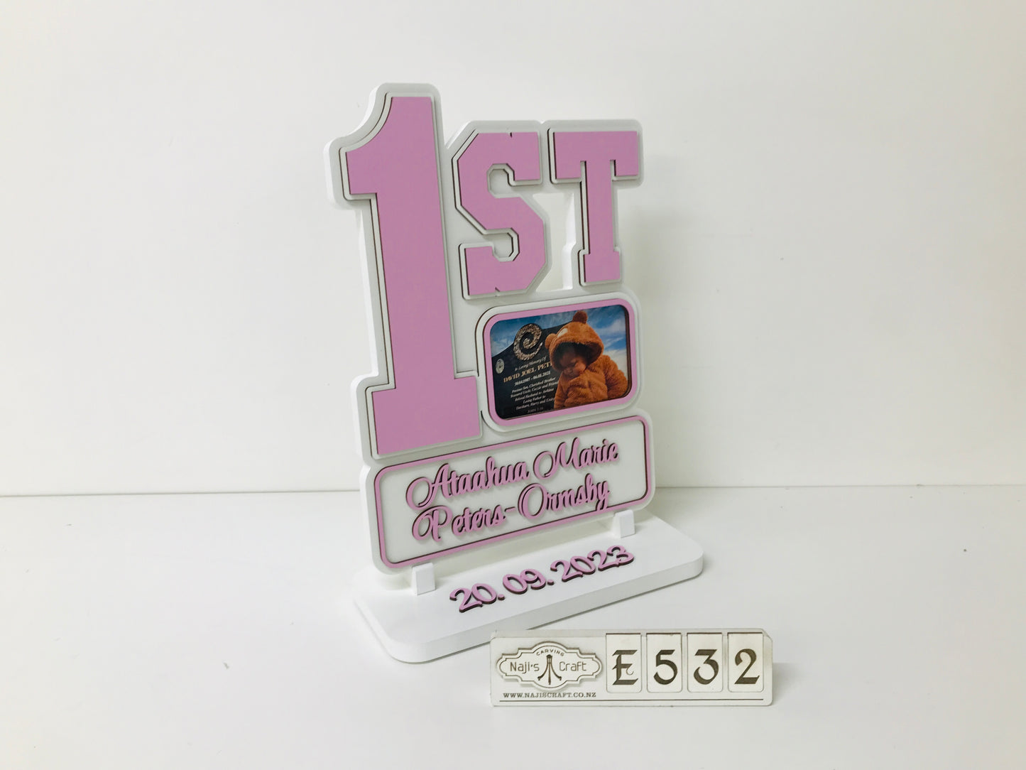 NC14 First Birthday Plaque
