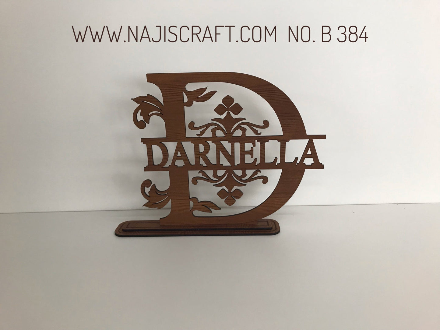 B384 lettering