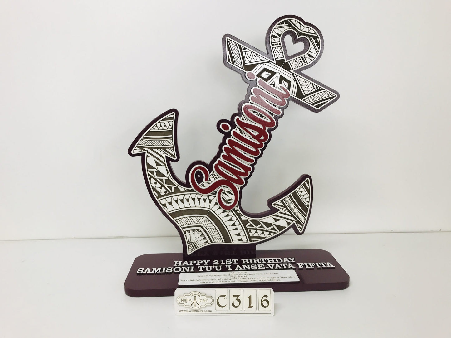 C316 Polynesian Anchor 21st