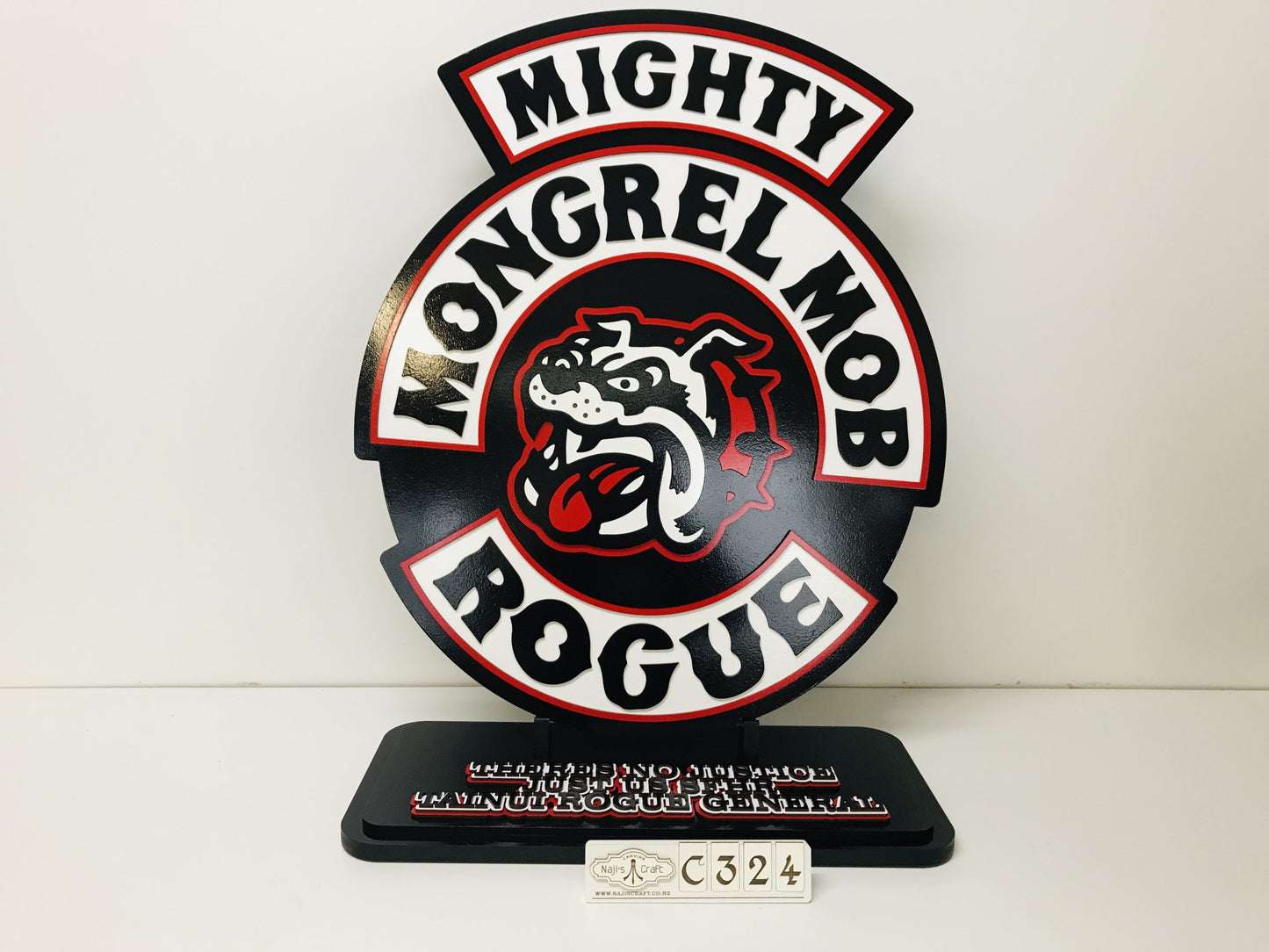 C324 MIGHTY Plaque