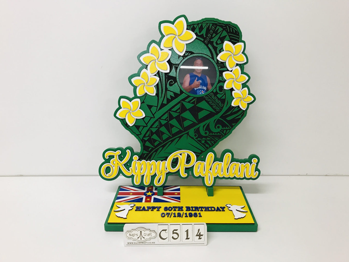 C514 Niuean Birthday Plaque