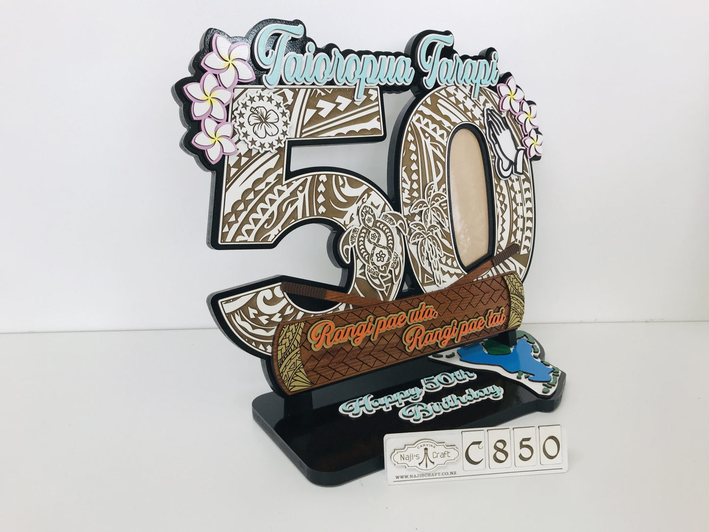 C850 50th Cook Island Plaque