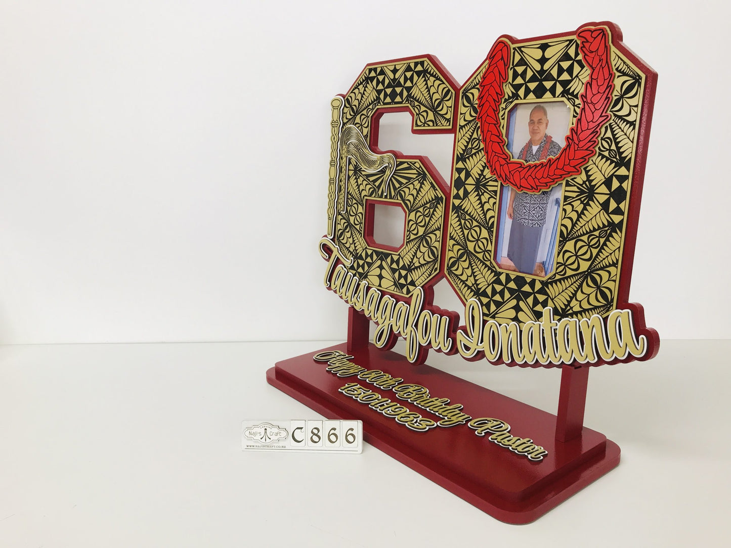 C866 60th Birthday Plaque