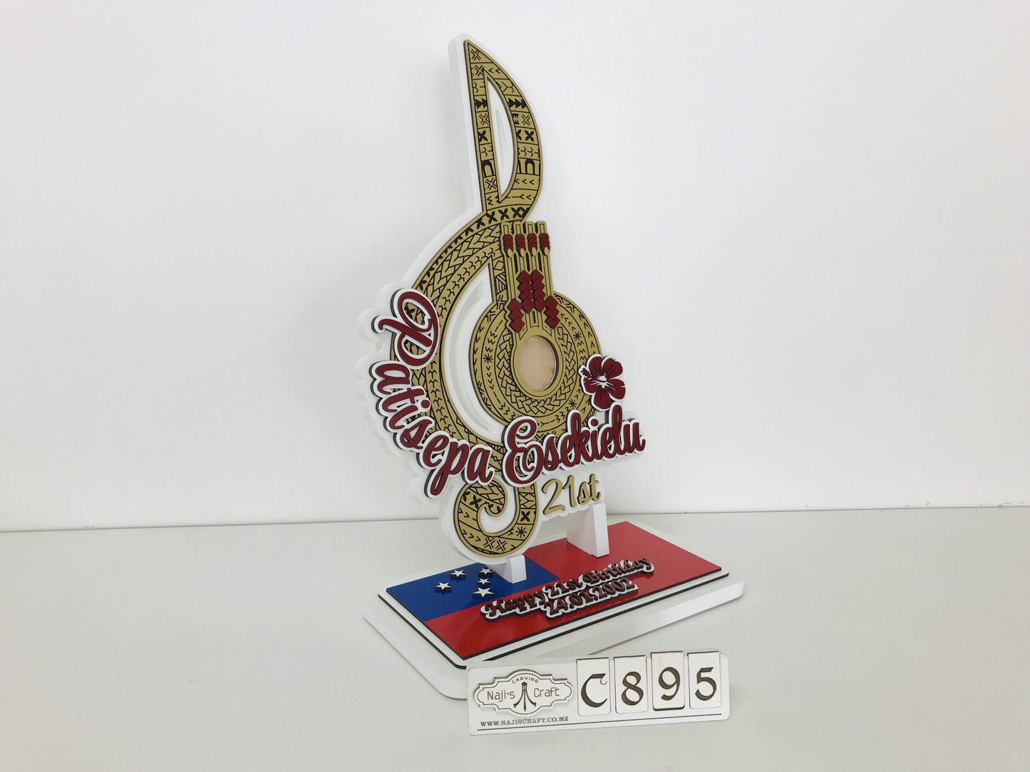 C895-C921 Samoan Musical Plaque