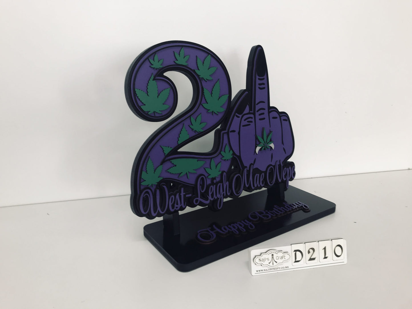 D210 Birthday plaque