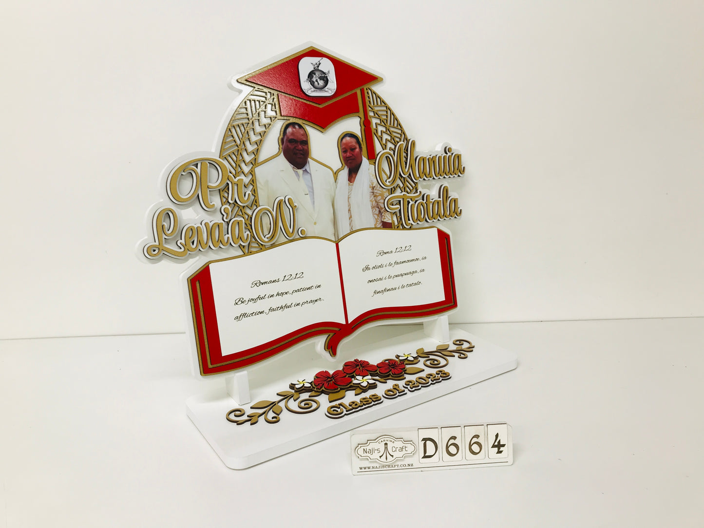 D6640 Samoan Graduation plaque