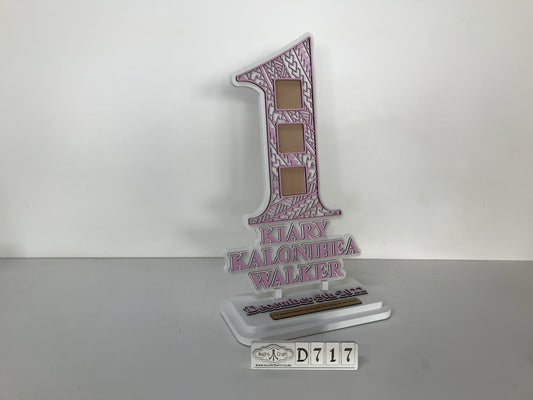 D717 First Birthday Plaque