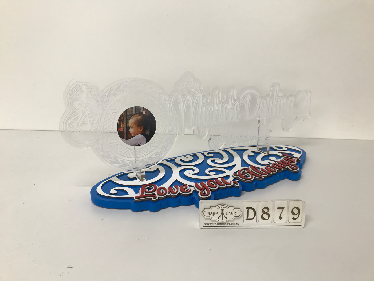 D879 Clear Acrylic 21st Key