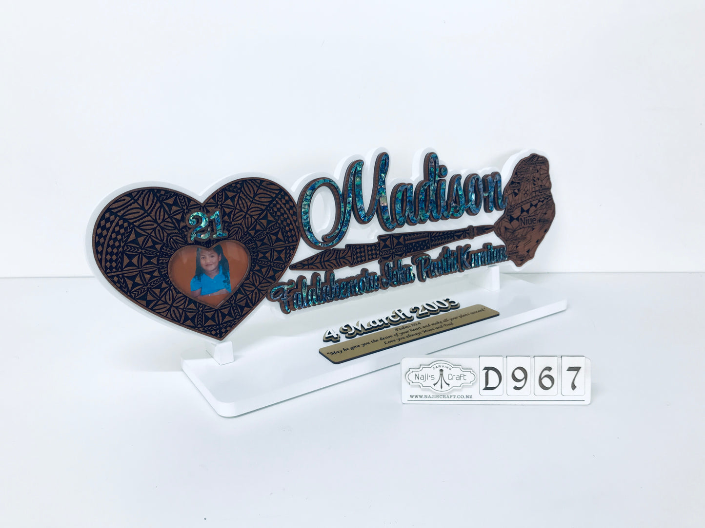 D967 Niue 21st Key
