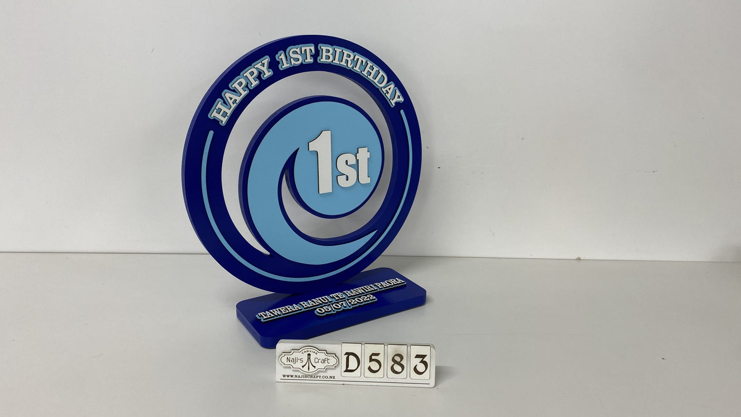 D583 Birthday Plaque