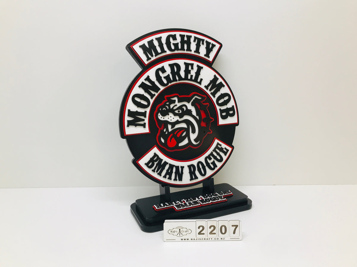 2207 Mongrel Mob Plaque