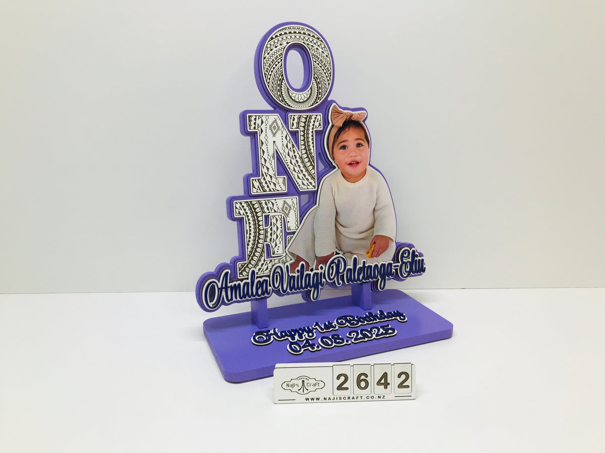 Baby Birthday key 
First birthday key 
1st key 
PVC printed photo 