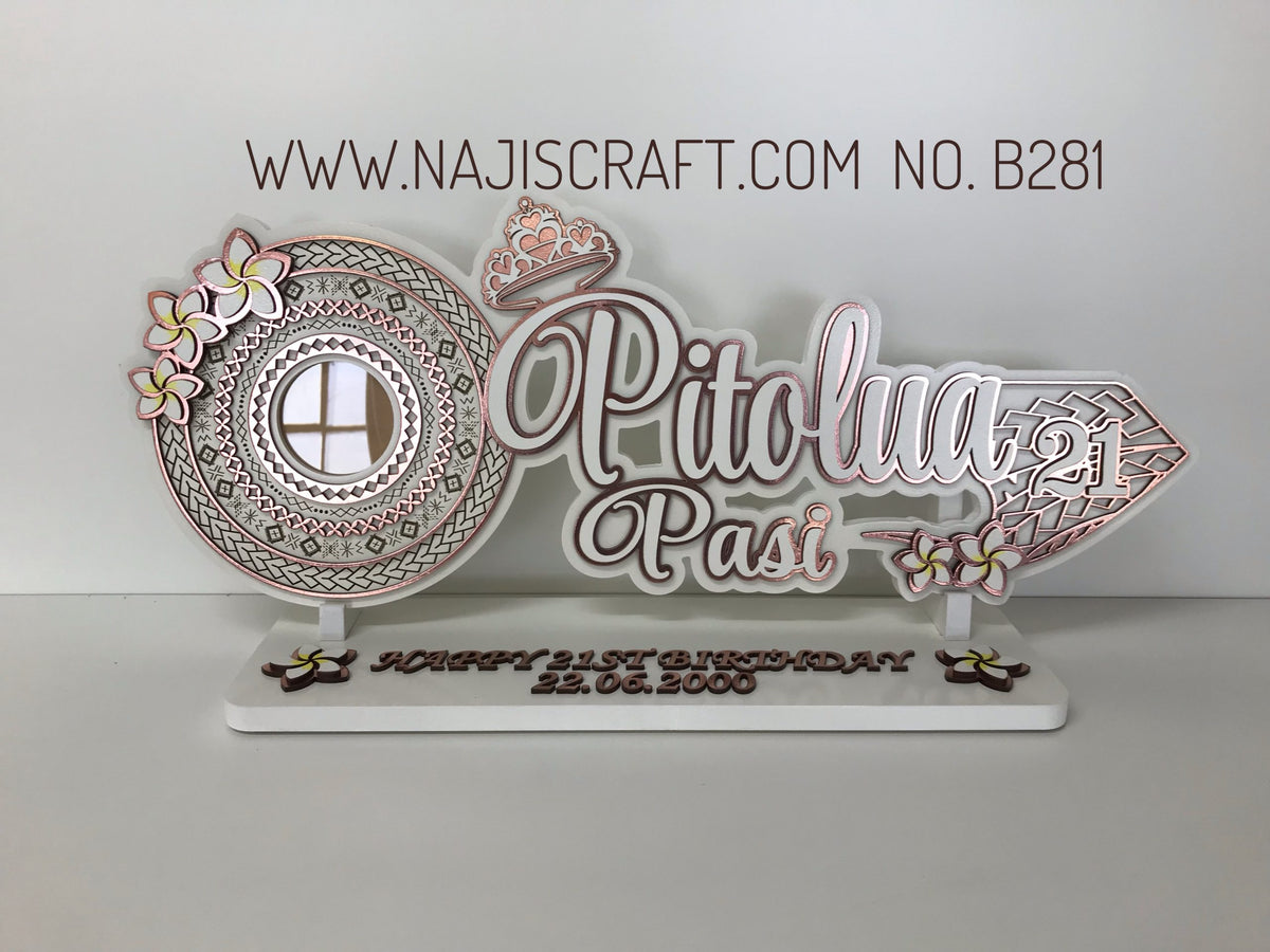 Samoa Keychains NO. B281 Samoan key Rose Gold – Naji's Craft