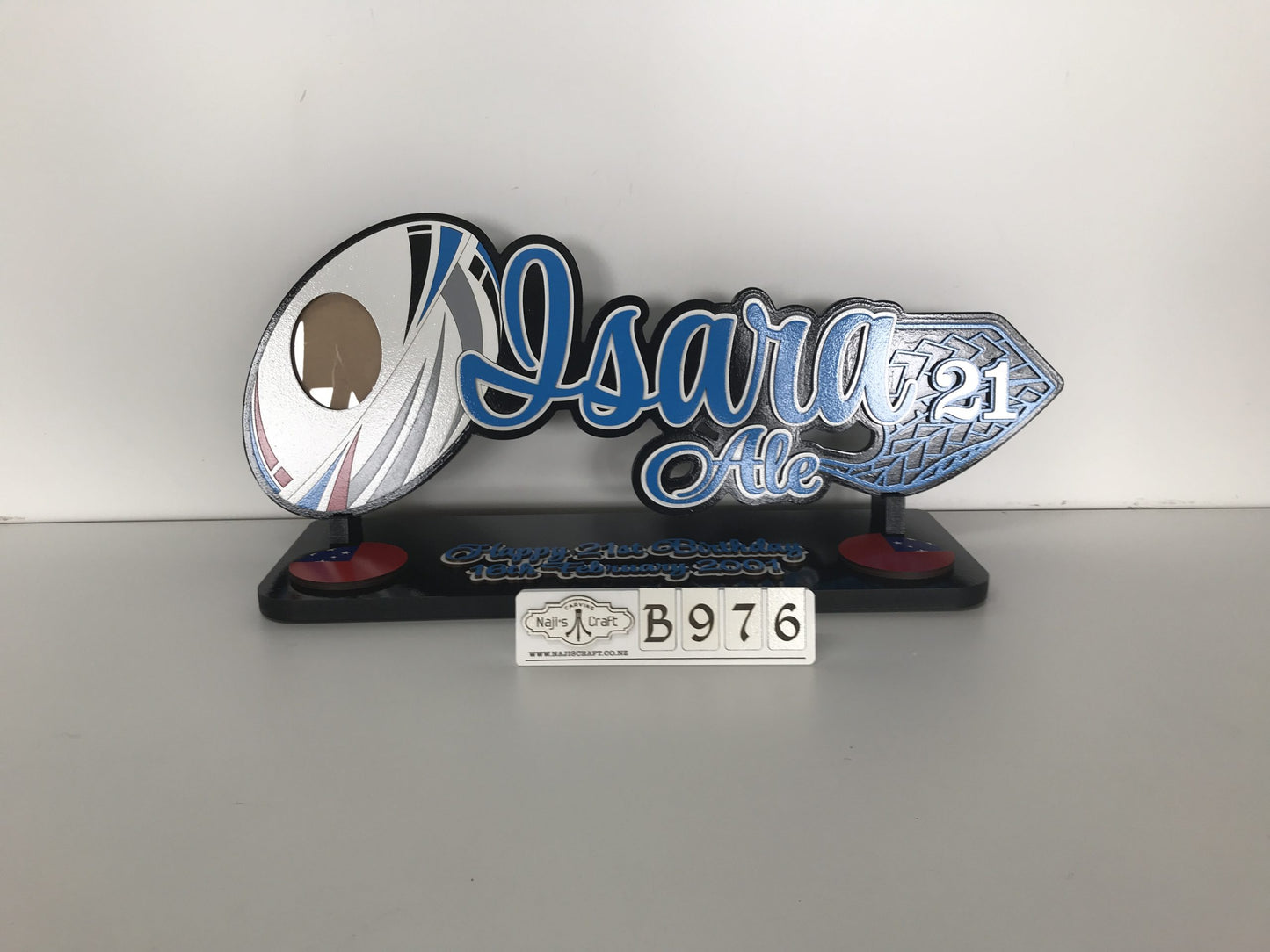 B976 Rugby ball 21st Key