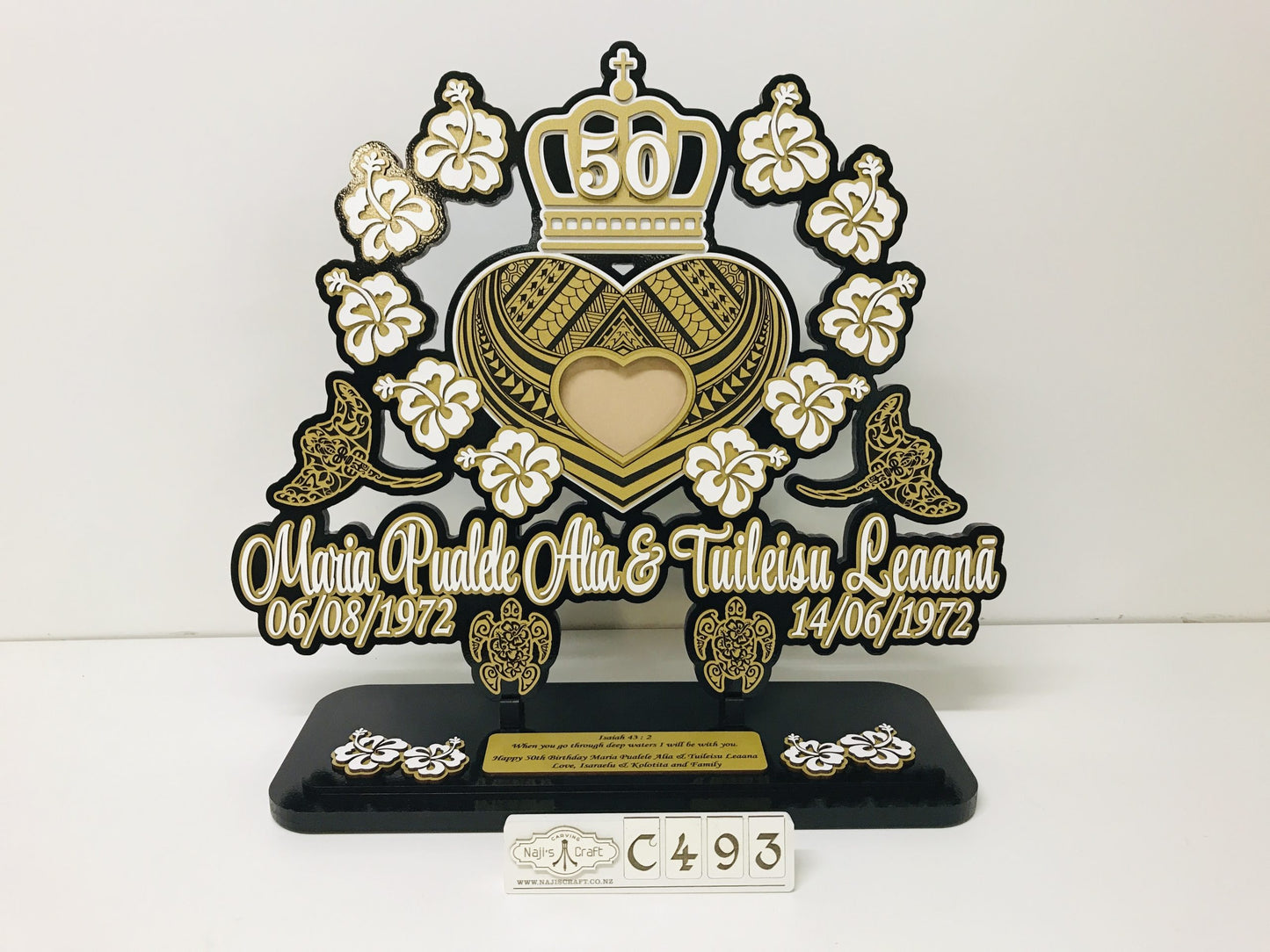 C493 Polynesian 50th Plaque