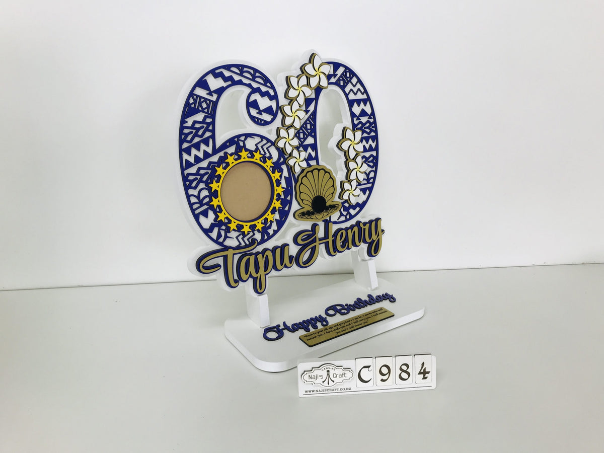 60th Key C984 60th Birthday Key – Naji's Craft