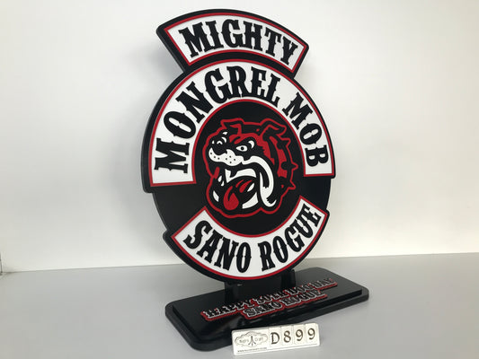 D899 Mongrel Mob Plaque