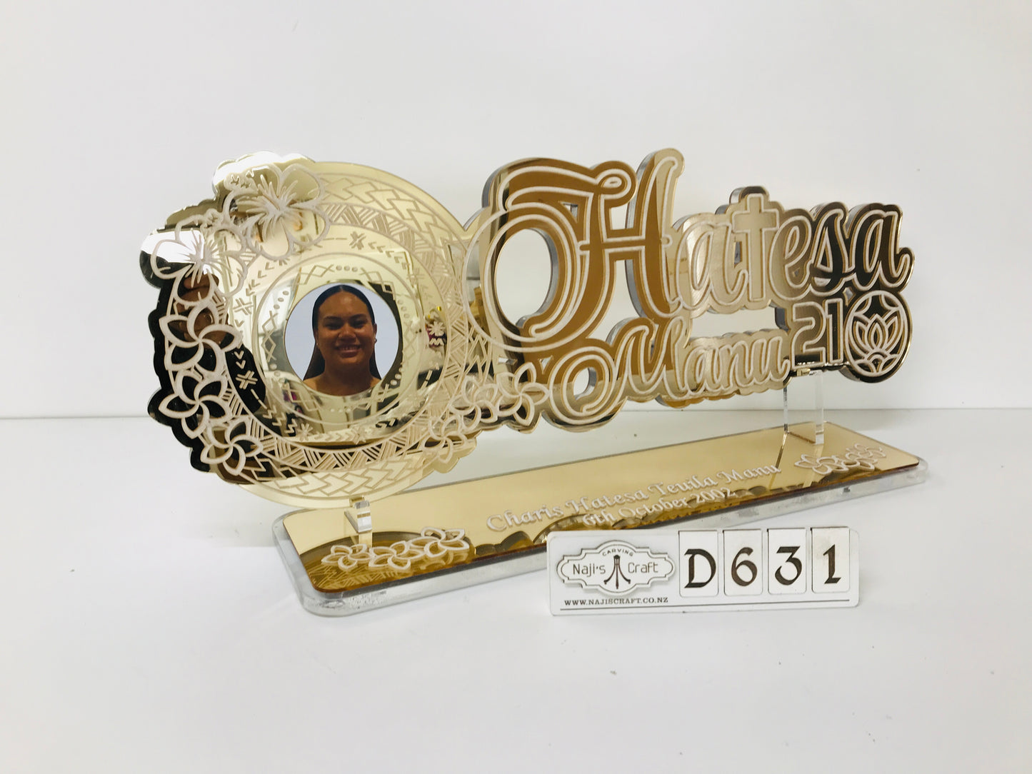 D631 Golden Acrylic 21st Key